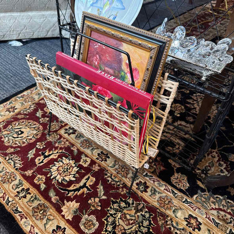 Rattan Magazine Rack