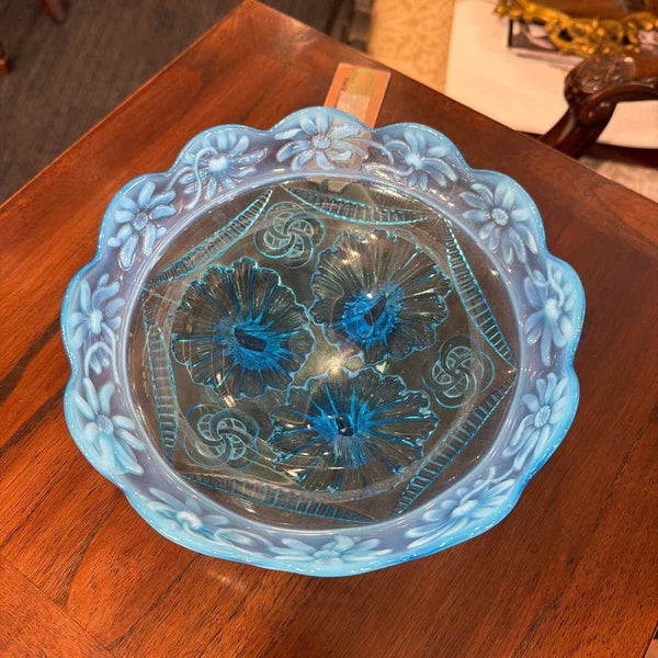 Norwood Blue Glass Bowl