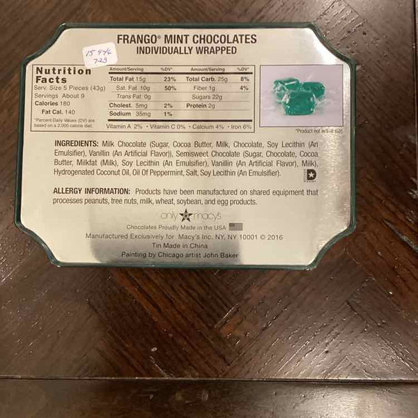 Marshall Field 2016 Candy Tin