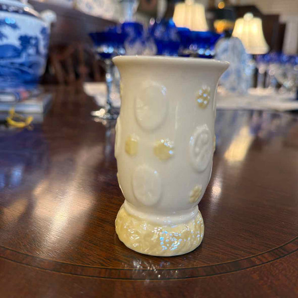 Belleek Embossed Spill Vase
