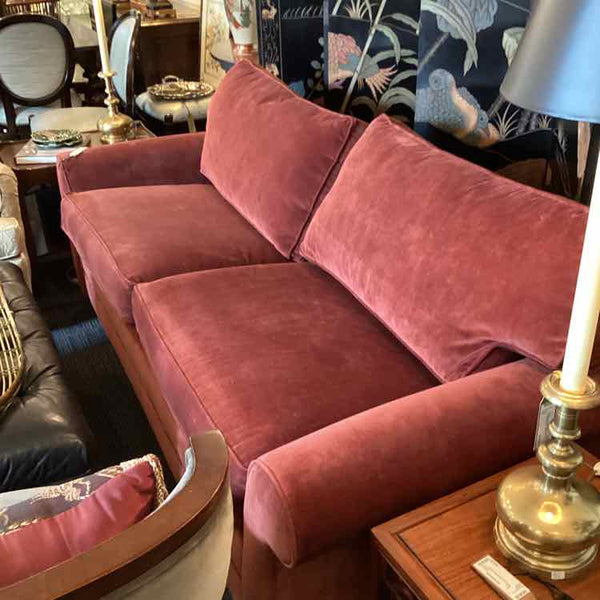 Ethan Allen Burgundy Sofa