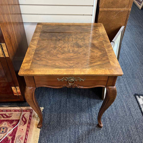 Baker Burled Side Table
