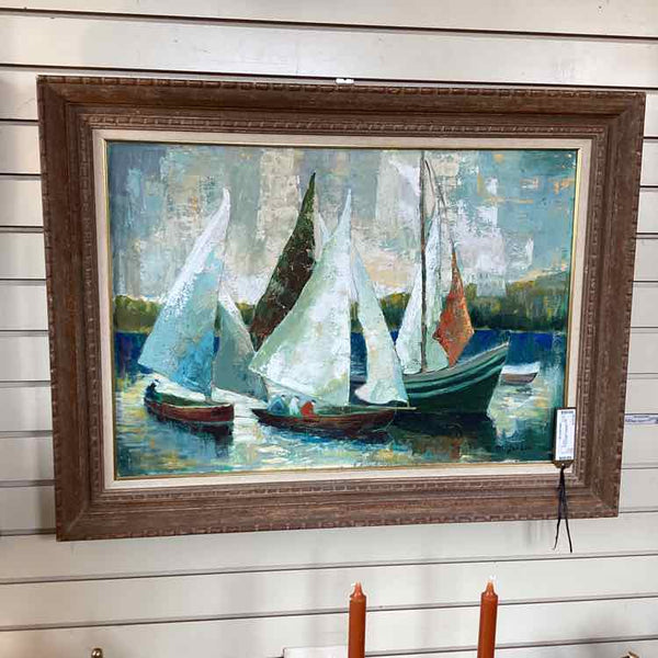 Sailboat Painting By N. M. Geeson