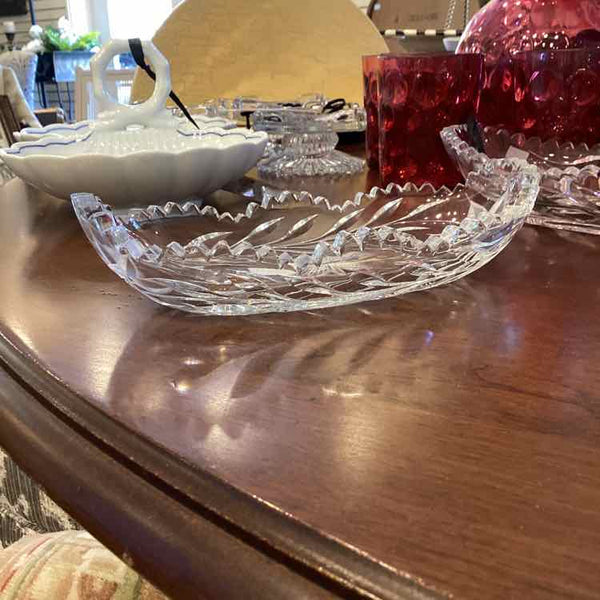 Etched Butterfly Relish Dish