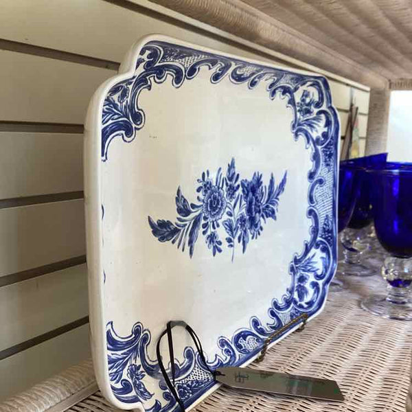 Blue And White Tiffany Tray