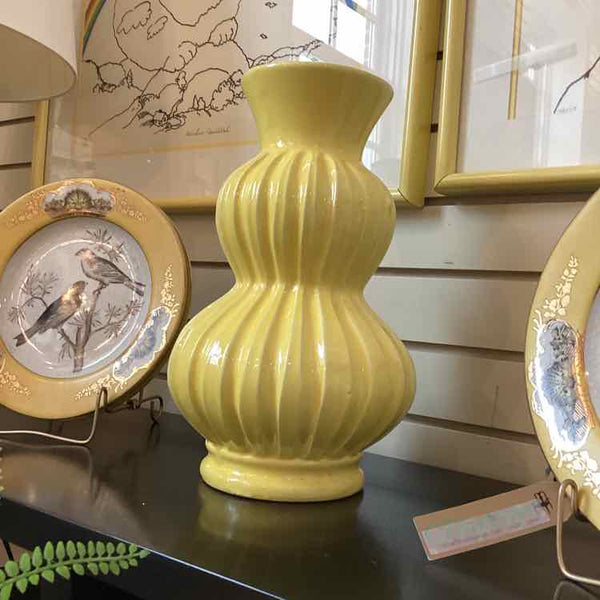 Yellow Ceramic Vase