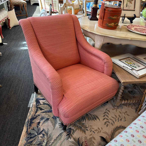 Gold/Williams Arm Chair - Cranberry