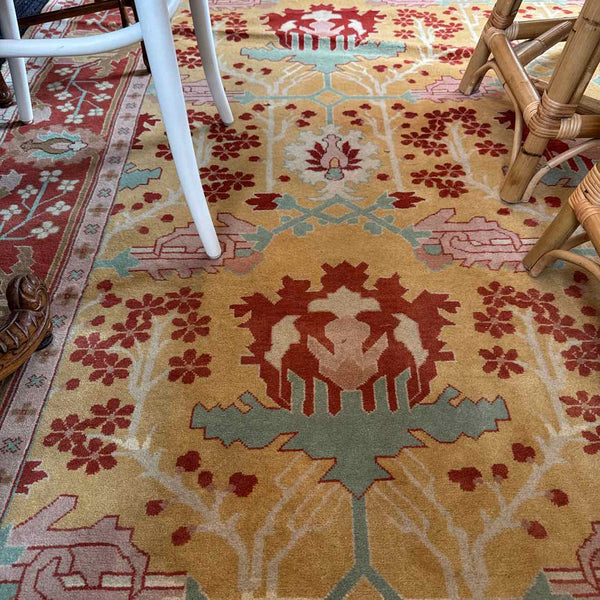 Red, Yellow, & Turquoise Rug