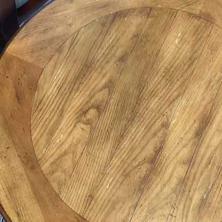 Hooker Round Table with Cream Base