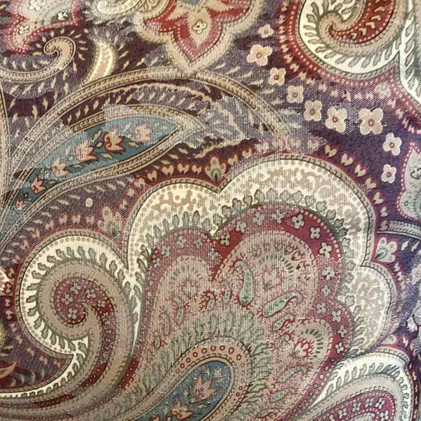 Drexel Heritage 3 Cushion Sofa with 3 Paisley Pillows