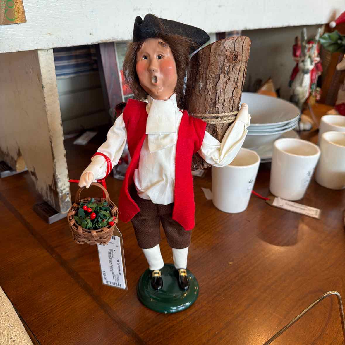 Byers' Choice Caroler - Man with Log & Basket