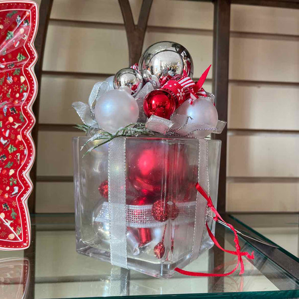 Glass Present Decor