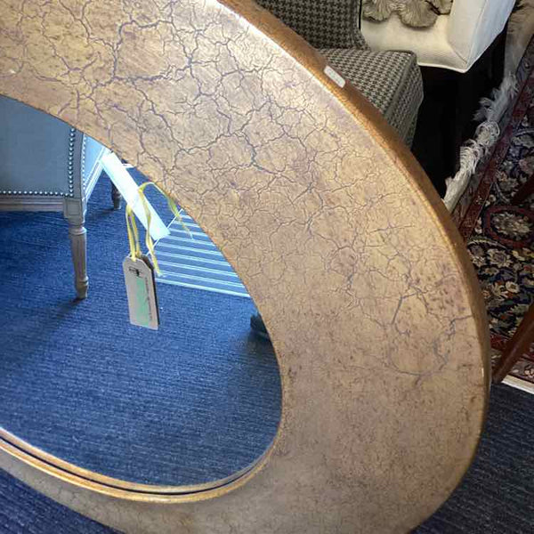 30" Round Distressed Bronze Finish Mirror