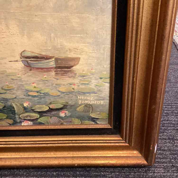 Waterlily Oil Painting by Heinz Romunde