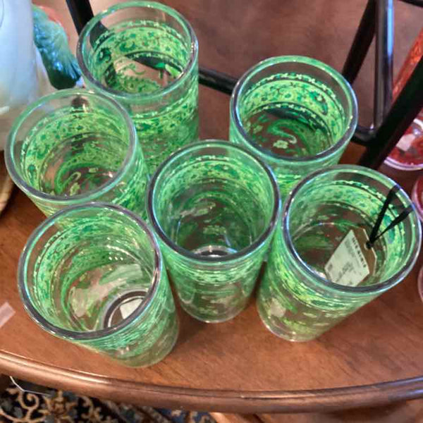 Six Pottey Barn Acrylic Glasses