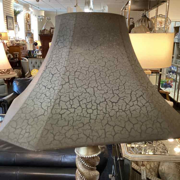 Barley Twist Floor Lamp with Crackle Shade