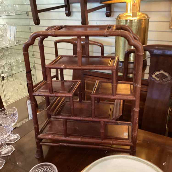 Asian Bamboo Side Table