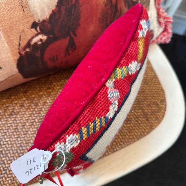 Ho Ho Ho Needlepoint Pillow