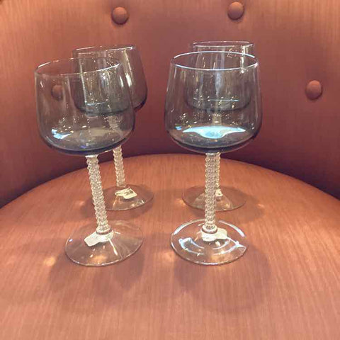 12 Fosteria Gray Apertif Glasses