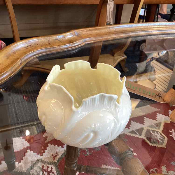 Belleek Cabbage Leaf Bowl