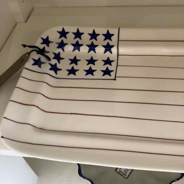 Hartstone American Flag Platter