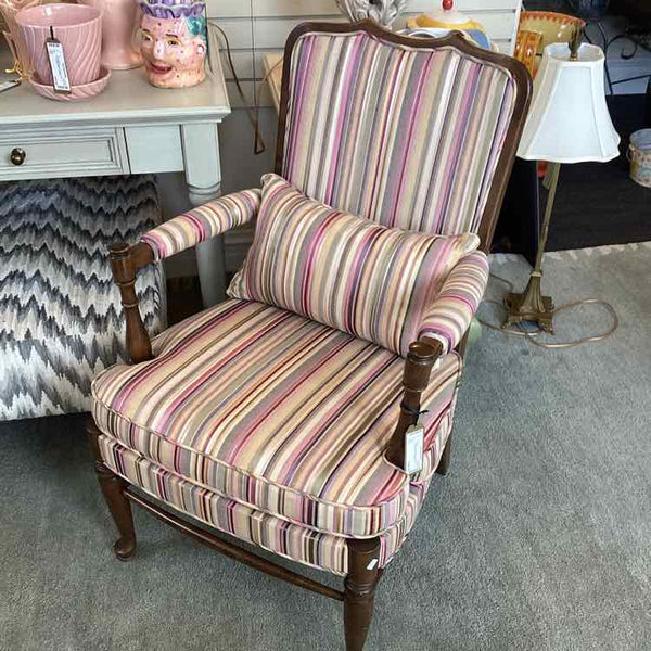 Ethan Allen Striped Chair