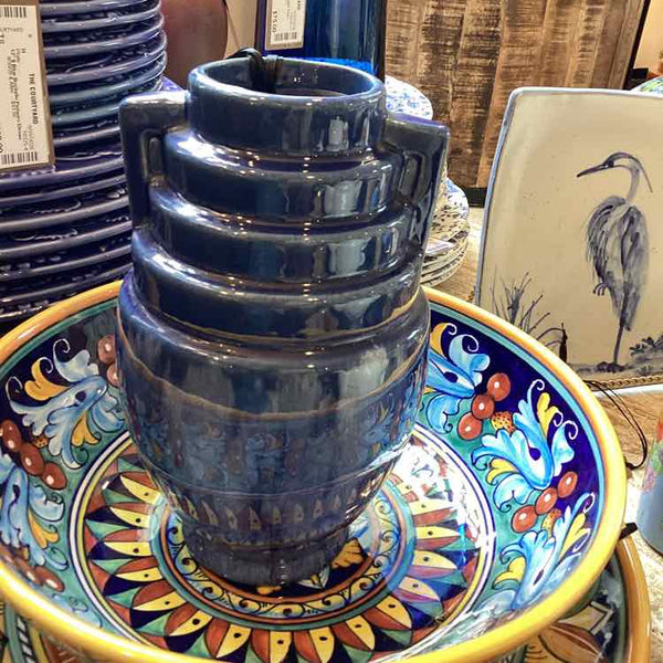 Brush Blue McCoy Moderne Vase