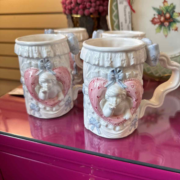 Four Valentine Mugs