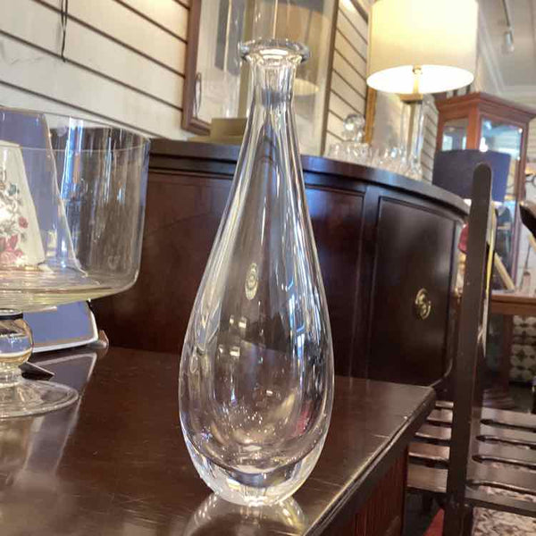 Orrefors Tear Drop Crystal Vase