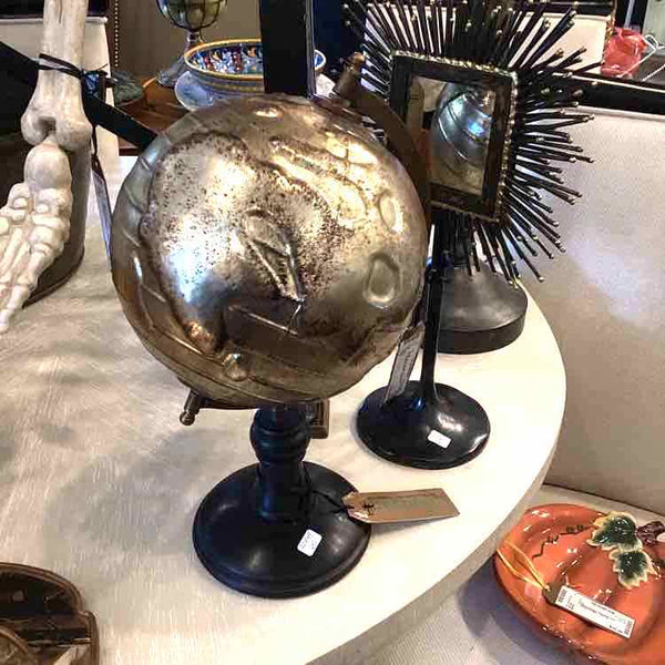 Mercury Glass Globe On Stand