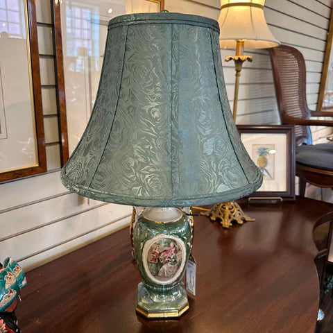 Vintage Handpainted Lamp