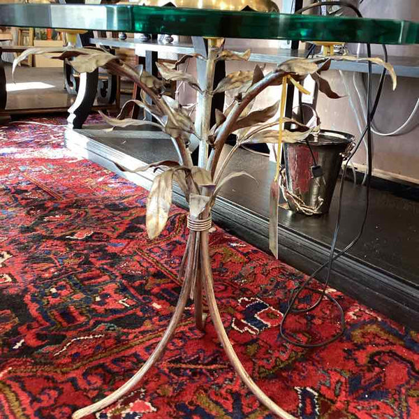 Vintage Hollywood Glass Top Table
