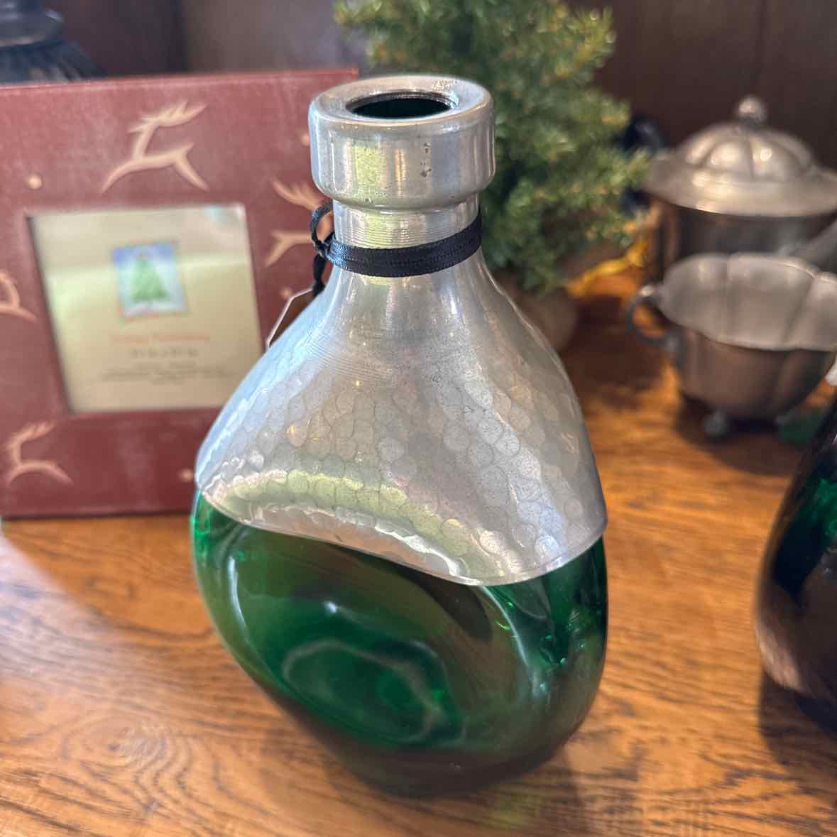 Antique Blown Glass w/Hand Hammered Detail