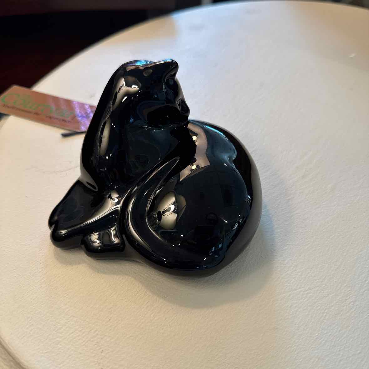 Baccarat Black Cat Figurine