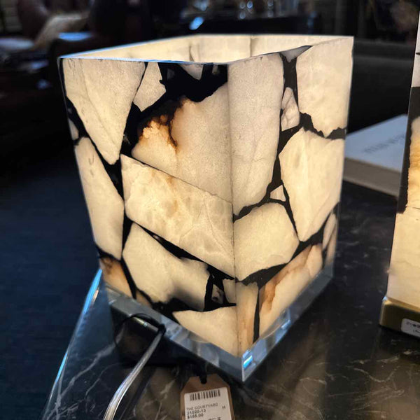 Square Alabaster Lamp