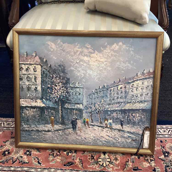 "City Street" Oil Painting