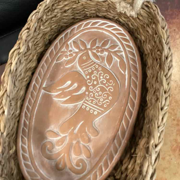 Basket With Terra Cotta Bread Warmer