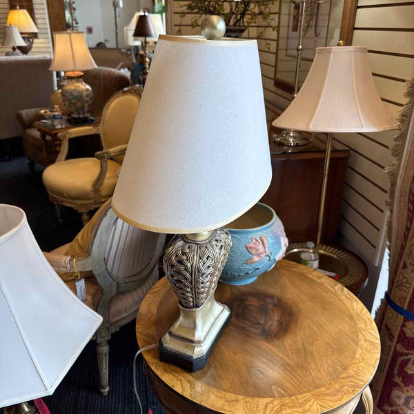 Resin Lamp with Oblong Shade