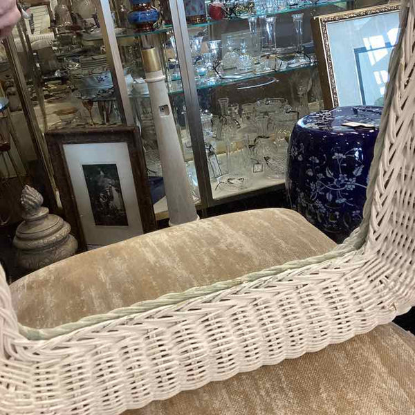 White Wicker Mirror