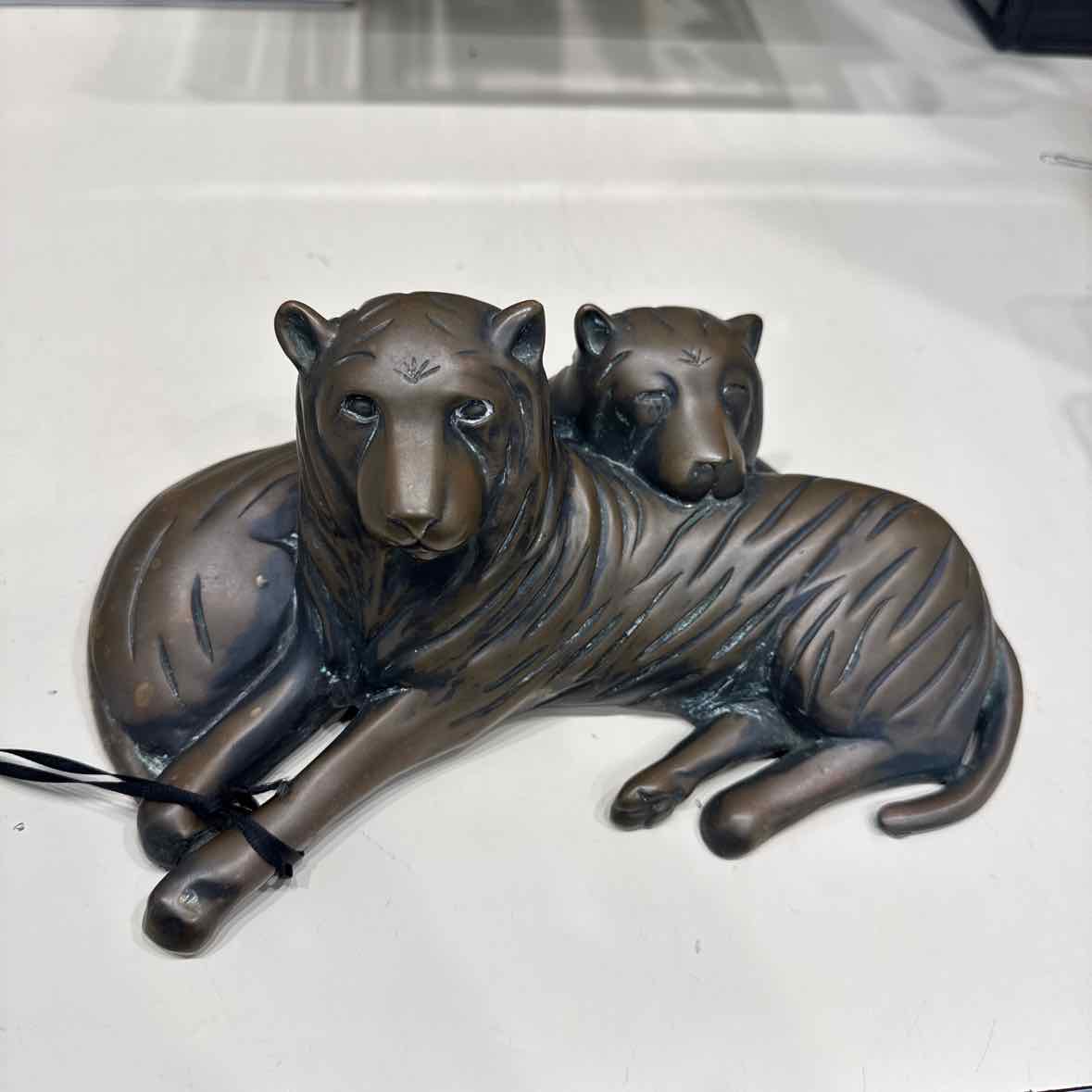 Pair Of Bronze Lions