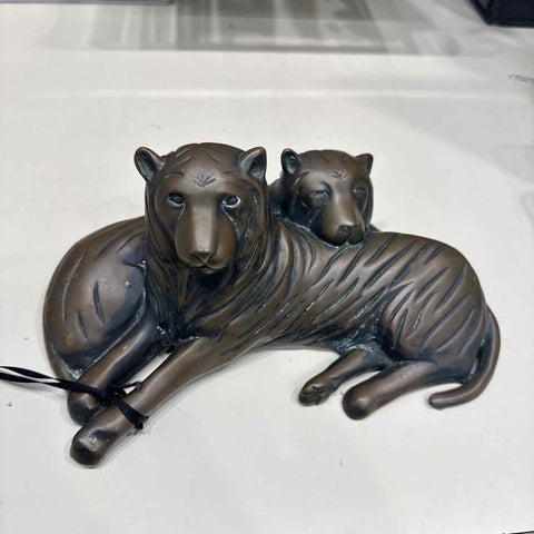 Pair Of Bronze Lions