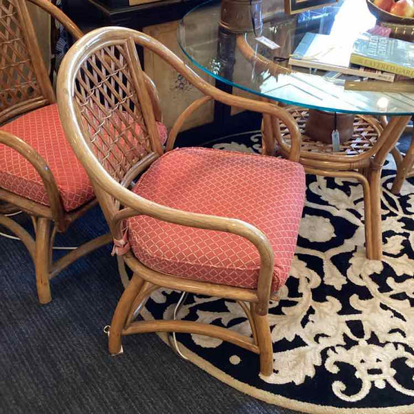 Rattan Table And Four Chairs