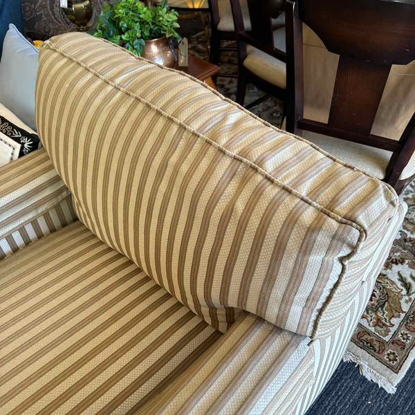 Thomasville Club Chair-Tan Stripe