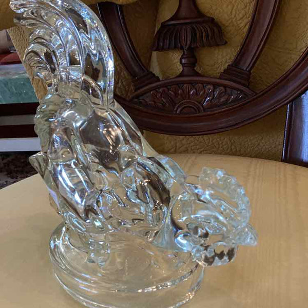 Pressed Glass Rooster