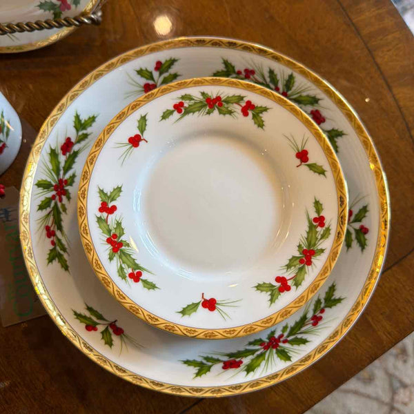 Gorham "Festive Holly" 42 Piece Set of China