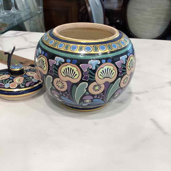 A. Berglund Cloisonne Lidded Jar