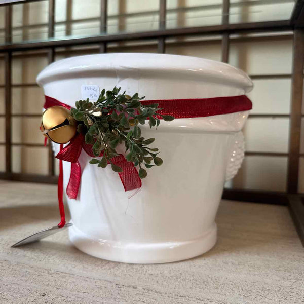 White Ceramic Planter