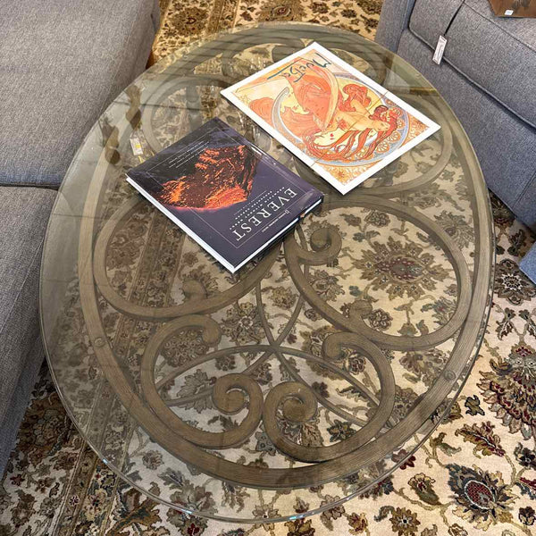 Brass And Glass Coffee Table