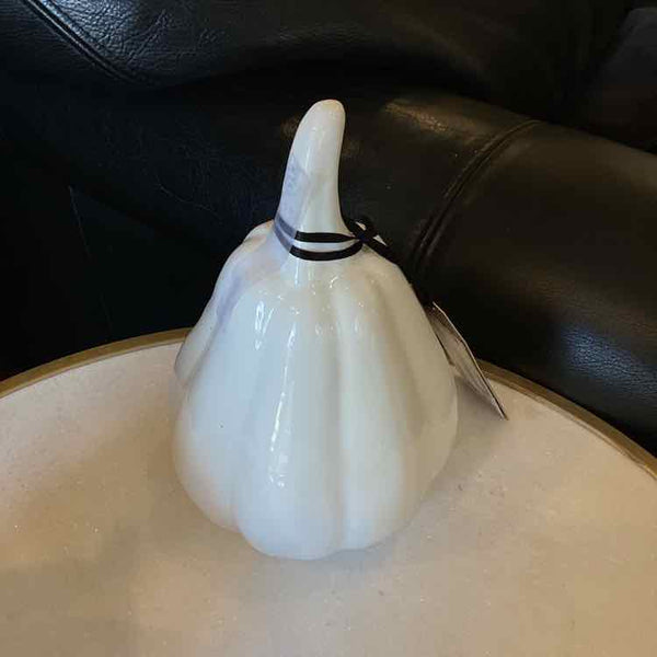 Crate & Barrel White Ceramic Gourd