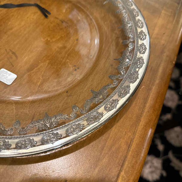 Silver Glass Plate